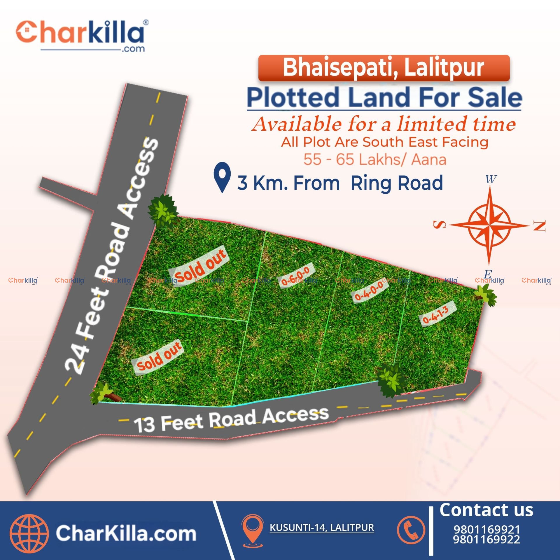 Plotted Land For Sale in Bhaisepati - 4 to 27 Aana