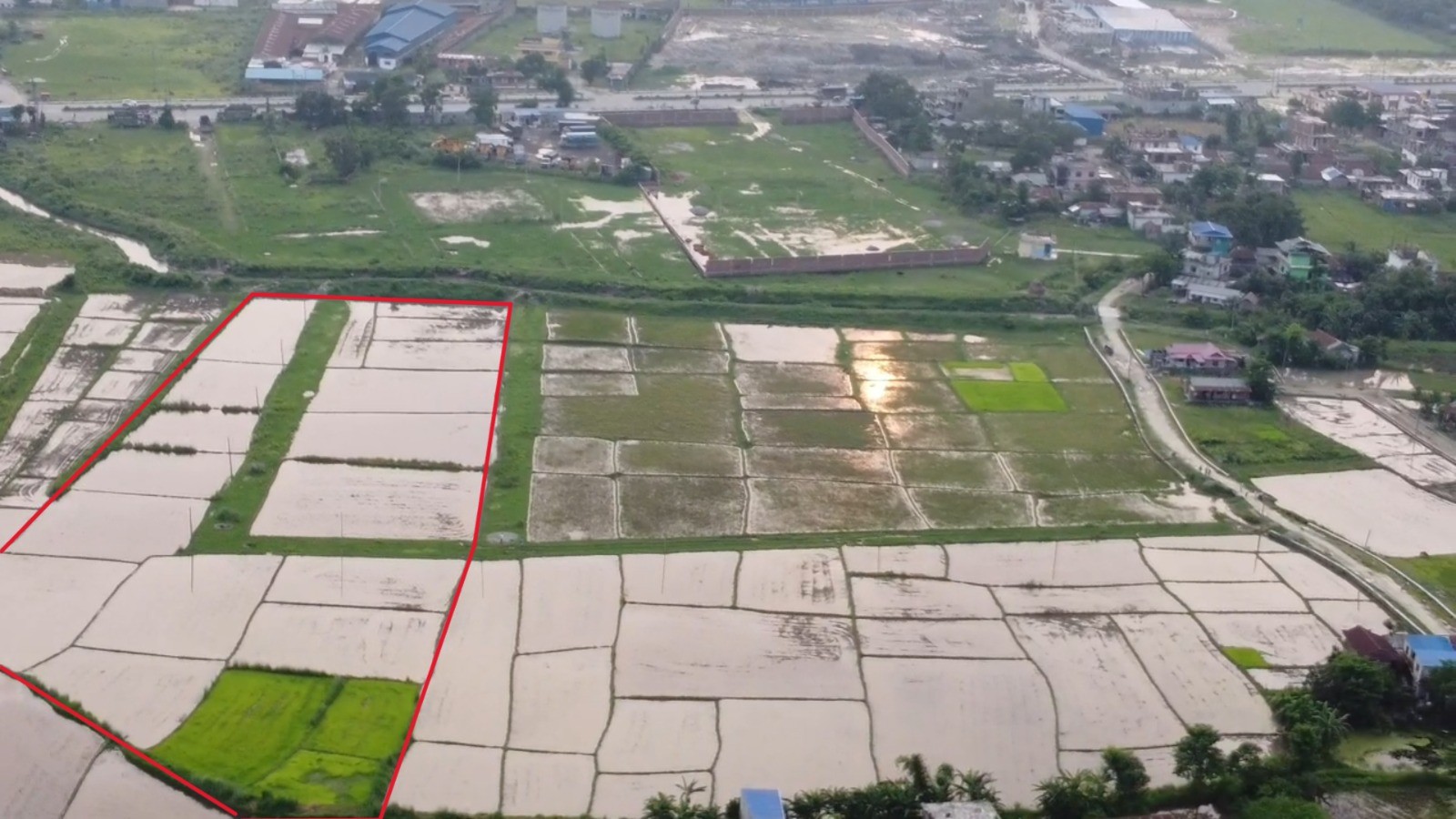 #SS2512 Plotting Land on sell at Khanar, Itahari