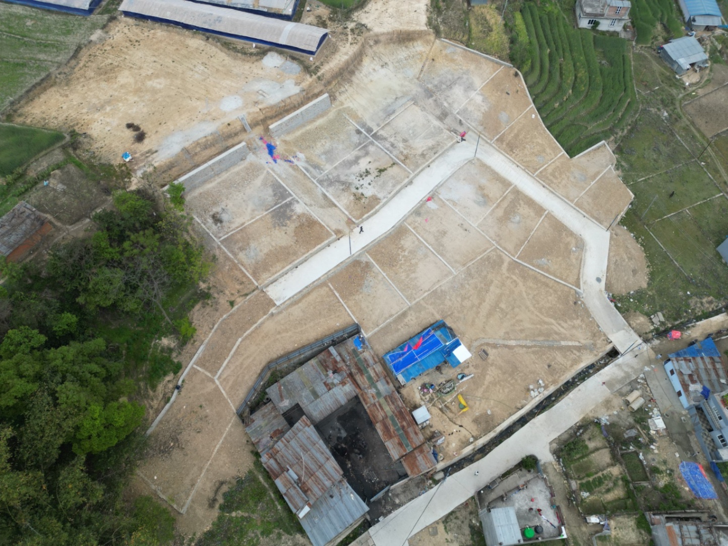 #SS1385 Plotting Land on sell at Lubhu busspark najikai, Mahalaxmi