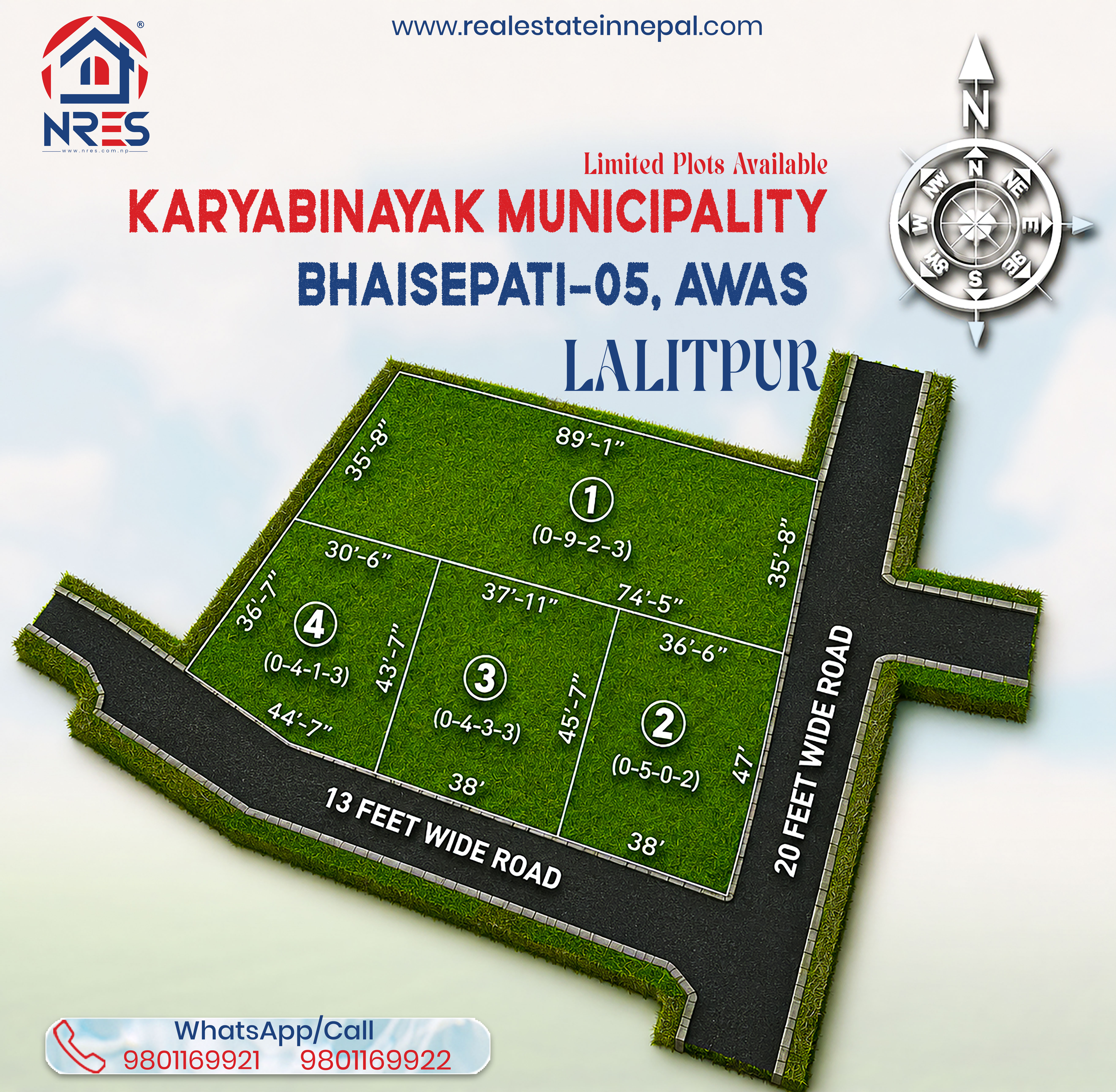 2 Ropani Plotable Land For Sale in Mahato Marg, Bhaisepati, Lalitpur