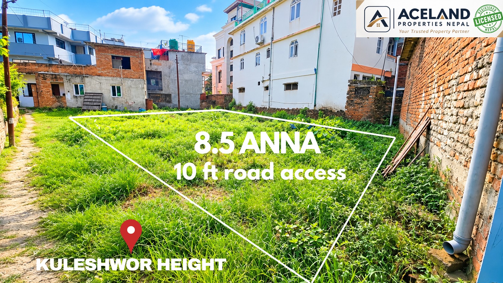 🌿 LAND FOR SALE | KULESHWOR HEIGHT, KATHMANDU Property ID: #Alpr 1063