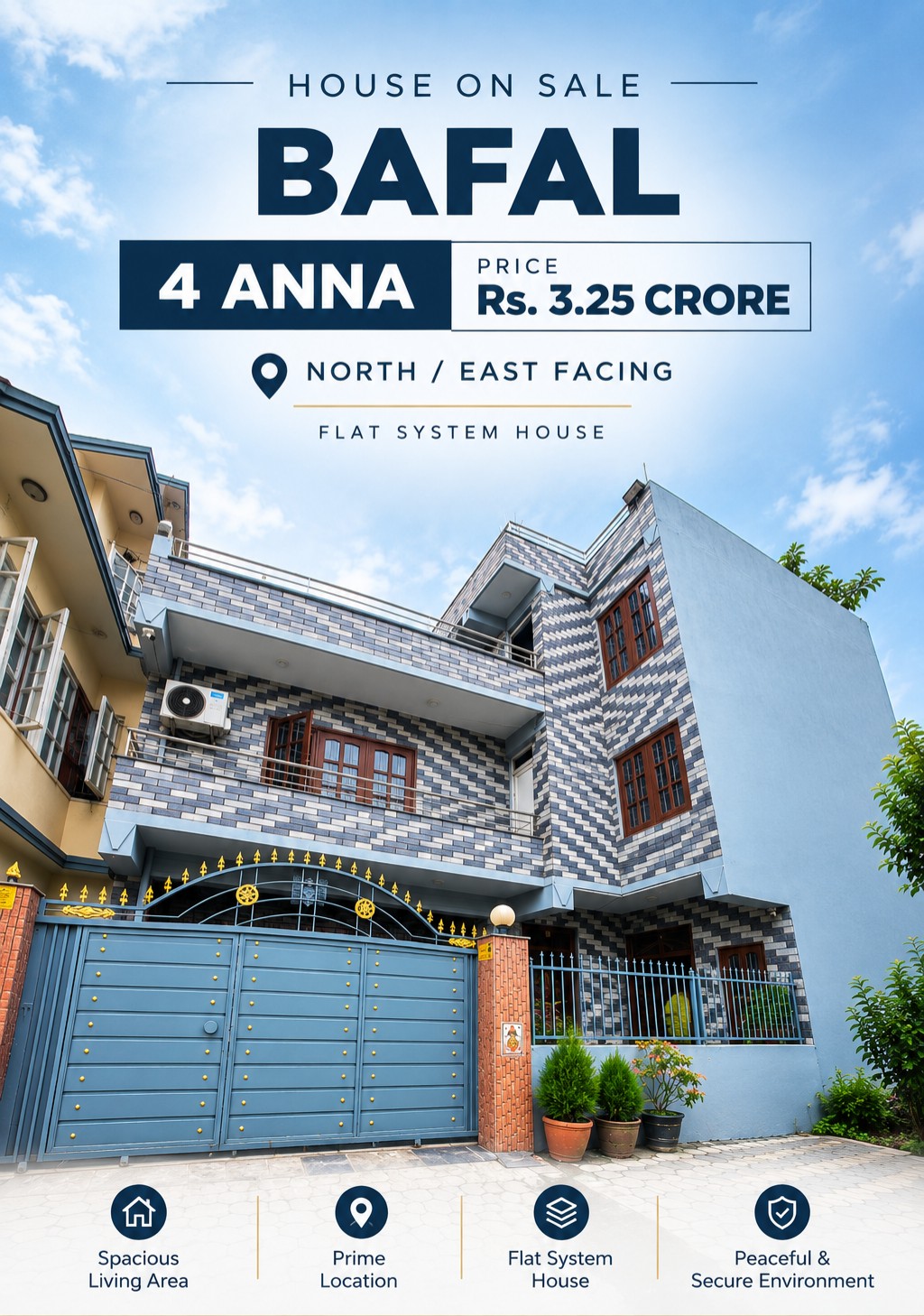 ๐ก HOUSE FOR SALE โ BAFAL, KATHMANDU โจ Property Code: #ALGS1044